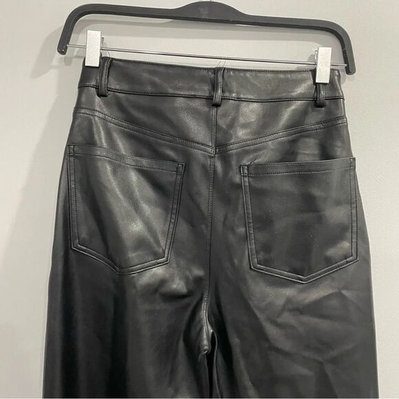 Dynamite Gisele Faux Leather Straight leg pants size 4 - Picture 4 of 8